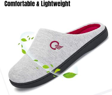 Тапочки додому Mishansha з піною Memory Foam для чоловіків та жінок, сірі, розмір 36-47