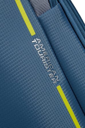 Валіза American Tourister Pulsonic Spinner L, розширювана, 81 см, 113/122 л, синя, поліестер