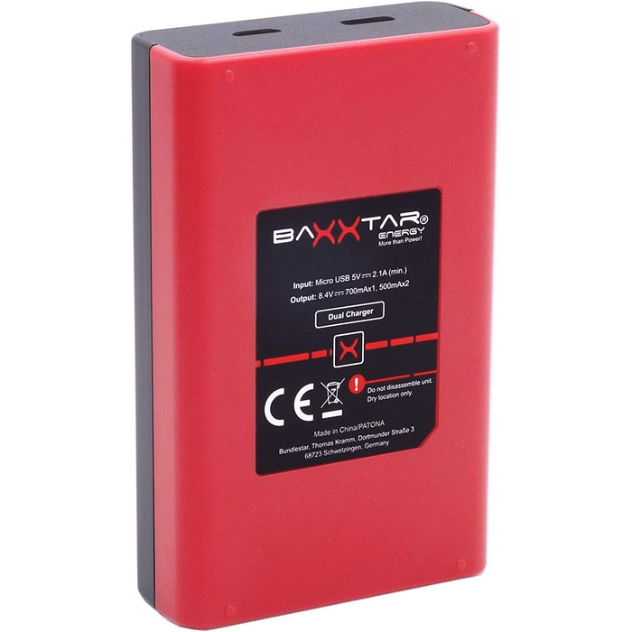 Акумулятор Baxxtar NP-FZ100 2600mAh + Двоканальний зарядний пристрій USB-C для Sony Alpha 6600/6700/7 III/IV/7R III-V/7S III/7C/A9/FX3/FX30/ZV-E1 - Комплект