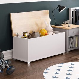 Дитяча дерев'яна скриня для іграшок Vida Designs Arlington, біла, з кришкою