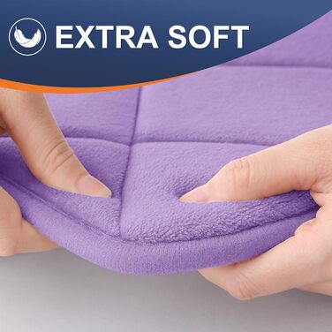 Килимок для ванної кімнати OLANLY з Memory Foam, 76 x 50 см, лавандовий
