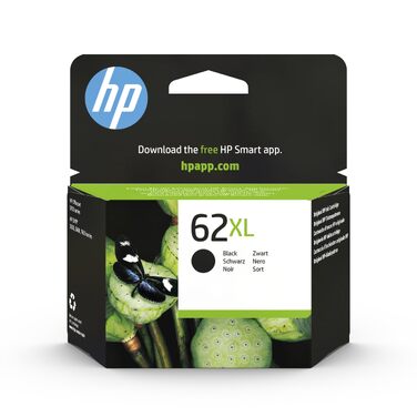Оригінальний чорний картридж HP 62 XL (Single), збільшений об'єм