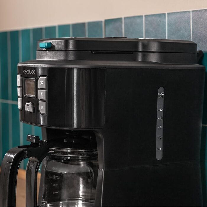 Кавоварка Cecotec Coffee 66 Smart Plus: програмована, 980W, 1,5л, сталь, LCD, ExtemAroma, AutoClean