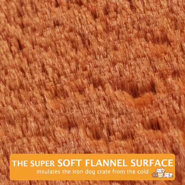 Dog Bed Soft and Warm Mat Dog Cushion Washable Cozy Reversible Pet Sofa Cushion PS085 (90x70 CM, Orange)