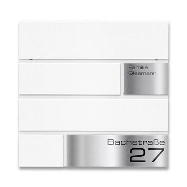 Поштова скринька Metzler G антрацит RAL 7016, з гравіюванням та табличкою з нержавіючої сталі, настінна, 37x37x10.5 см