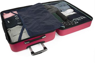 Чемодан валіза на колесах KPAT Fuchsia S+L: міцний корпус, великий вибір для подорожей