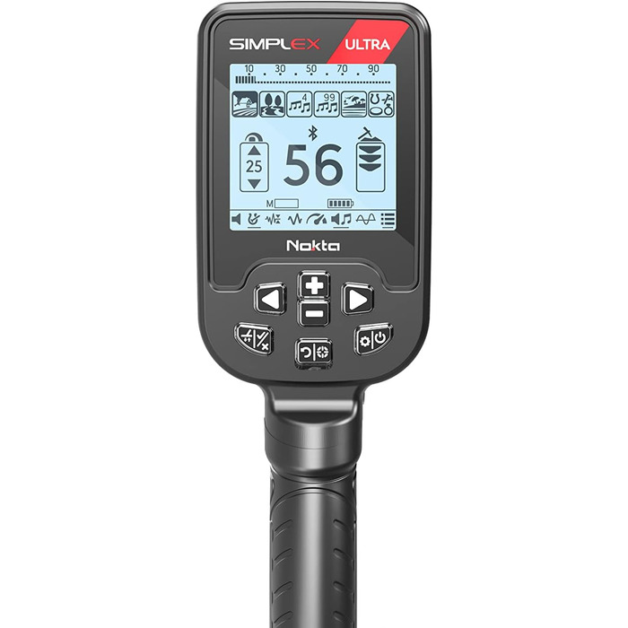 Металошукач Nokta Simplex Ultra з карбоновим валом та пошуковою котушкою 27,9 см, чорний