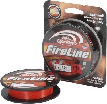 Плетена рибальська ліска Berkley FireLine Fused Original 8-жильна, надміцна та зносостійка, для делікатної ловлі, 0,10 мм, 6,2 кг, 300 м, димчаста