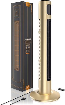 Турбовентилятор Brandson з пультом керування, 96 см, 45W, 3 швидкості, блакитний