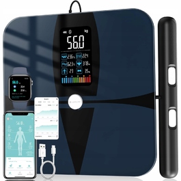 Аналізуючі ваги LEPULSE P1 з додатком, чорні, для 24 користувачів