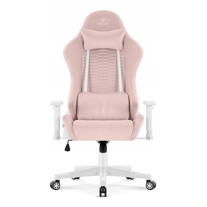 Ігрове офісне крісло Hell's Chair HC-2000 Pink, обертове, тканина