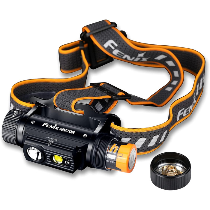FENIX Hm70r Rechargeable 21700 Powered Headlamp with Neutral White and Red LEDs