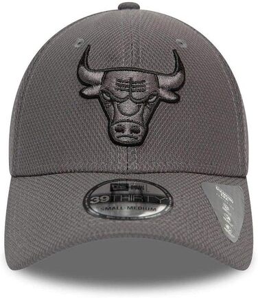 Кепка New Era Chicago Bulls 39Thirty Stretch NBA Сіра L-XL