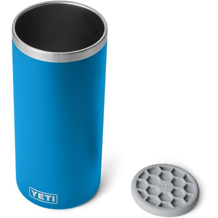 YETI Rambler Wine Chiller - Stainless Steel Insulated Wine Cooler (Big Wave Blue)