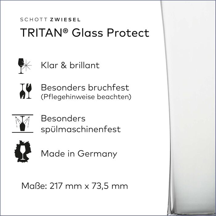 Набір келихів для пива Schott Zwiesel Basic 0.3 л (4 шт.), класичний дизайн, Tritan-кристал, Made in Germany