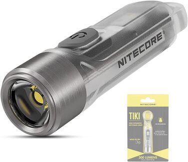 Ліхтарик-брелок Nitecore TIKI, міні, акумуляторний, 300 люмен, UV-світло, надяскравий