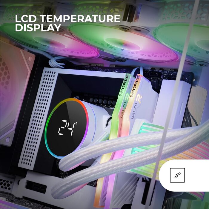 Mars Gaming ML-LCD360: Світлодіодна система водяного охолодження з LCD-дисплеєм (600W, 3x 120mm вентилятори)