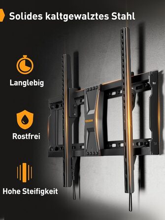 Кріплення для телевізора Perlegear PGLT5: нахильний тримач для плоских та curved телевізорів 37-82 дюймів (до 60 кг, VESA 600x400mm)