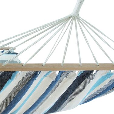 yourGEAR Kauai - XXL Hammock with 2 Cushions | 240 x 160 cm | Emerald (Green) or Aqua (Blue) | 300 kg TÜV certified | Cotton | Hanging hammock for 2 people incl. attachment set [Aqua]