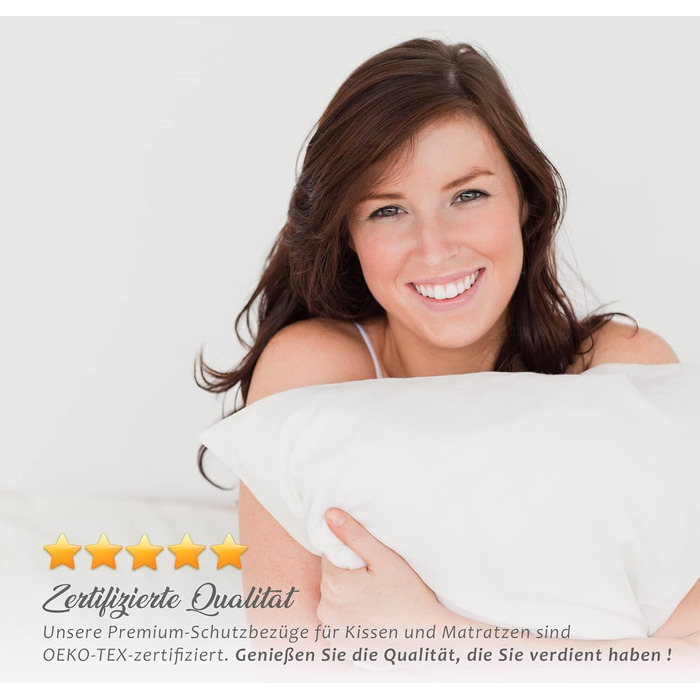 Mattress protector 140x200cm – 100% Bamboo Antibacterial and Anti-Allergic waterproof mattress cover 140x200 with optimal fit