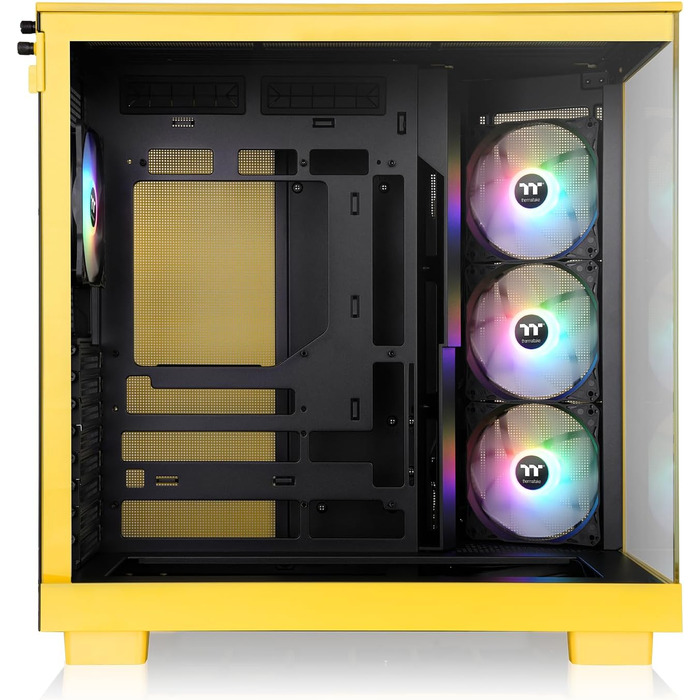 Корпус для ПК Thermaltake View 380 XL TG ARGB Bumblebee, Mid Tower, загартоване скло 4 мм, підтримка E-ATX та XL-плат, USB-C, підтримка радіатора 360 мм, High-Airflow
