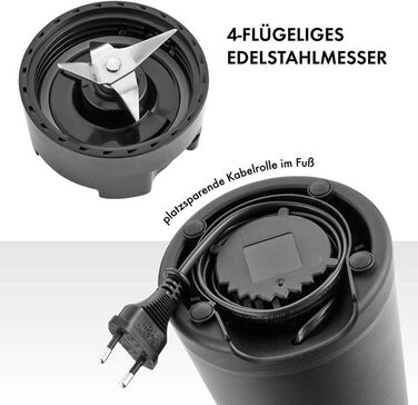 Блендер ZWILLING Standmixer, чорний, 300 Вт, з пляшкою 600 мл, нержавіюча сталь/пластик