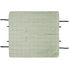 КAHU® Декик для собак (148 x 143 см) • Зручна автодекик для собак на заднє сидіння • Декик для собак у машину • Автомобільний декик для собак • Декик для собак у багажник • (Сірий)