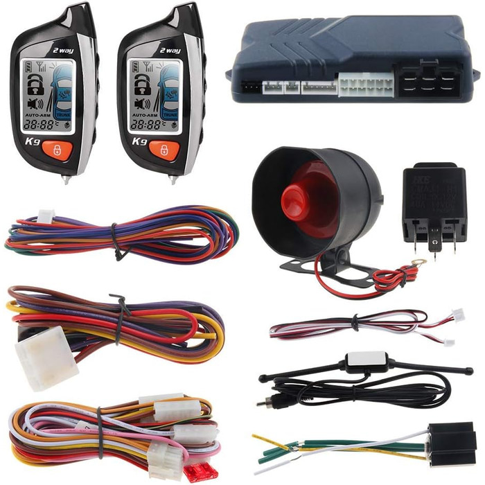 Автосигналізація Easyguard EC200-K9 з LCD-дисплеєм, автозапуском двигуна, турбо-таймером, 2-стороннім зв'язком, 12В