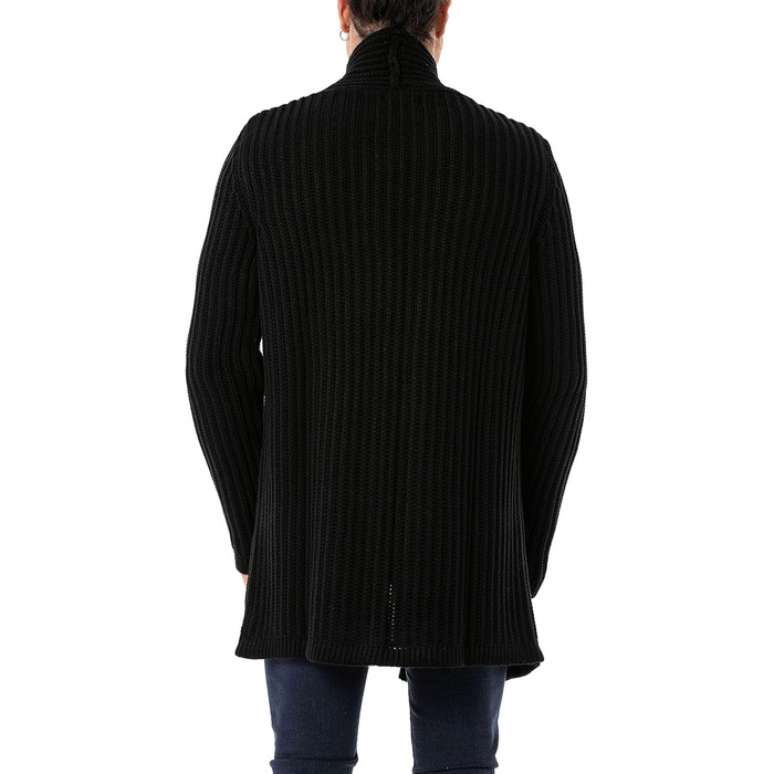 Чоловічий кардиган Redbridge, довгий крій, чорний колір