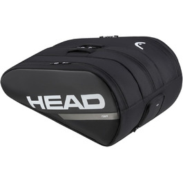 Сумка для ракет HEAD Tour Racquet Bag XL чорного та білого кольорів