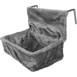 Navaris Cat Bed Heater - Heating Lounger for Cats - Cat Heating Lounger - Cat Bed with Heater - Heated Cat Basket - For Cats up to 15 kg - Heated Cat Hammock - (Gray)