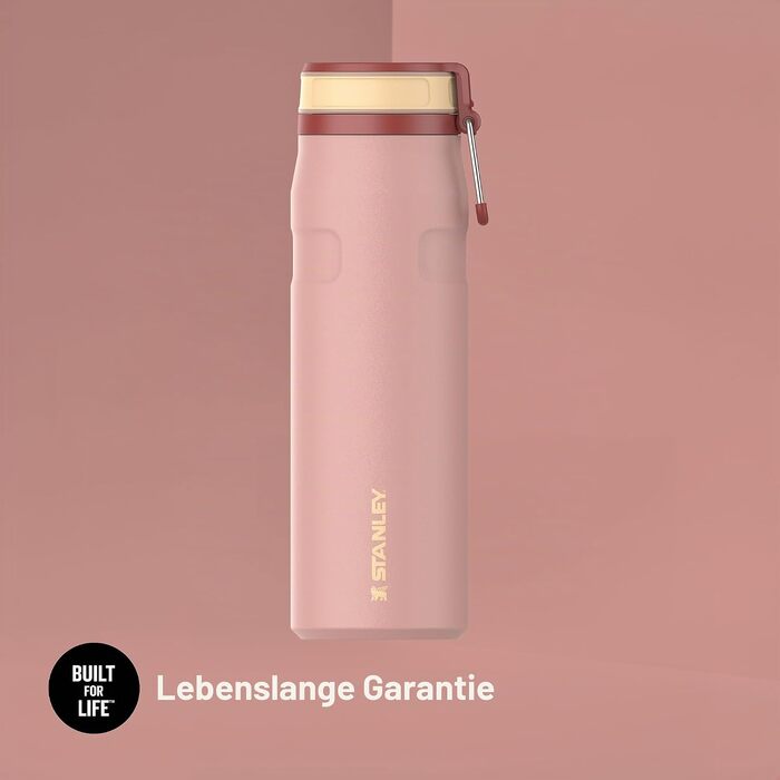 Термопляшка Stanley IceFlow Bottle Twist Flip 0.47L з кришкою-клапаном, герметична, Peach Rose