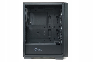 Корпус ZENPC Flow TG Black ARGB Midi Tower, чорний