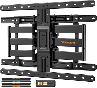 Настінне кріплення для телевізора Perlegear ультратонке, 42-90 дюймів, поворотне, VESA 600x400, до 60 кг