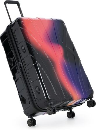 Чохол-валіза Suitline з жорстким корпусом, XL, 76 см, 96-110 літрів, ABS, матовий, червоний (Neon Red), з TSA-замком