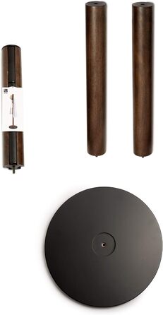 Umbra Flapper Coat Rack – Clothes Rack with 9 Foldable Hooks for Entryway and Office, Wood, White, 57.2 x 57.2 x 165.1 cm, White (Black/Walnut, Single)