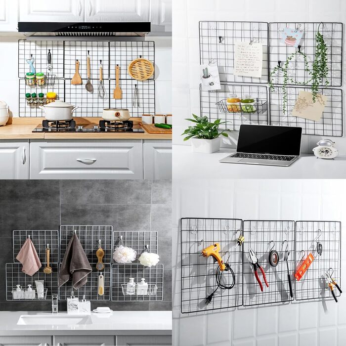 Ворота для сходищ, огорожі для домашніх тварин, ворота для собак, дротяні ворота, загородження для собак, портативне собаче вольєр для маленьких собак з сіткою (90 x 60 см) (6 шт.)