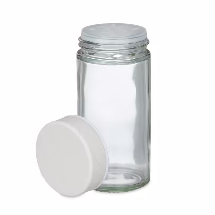 Relaxdays White Spice Carousel with Wood-Look Finish