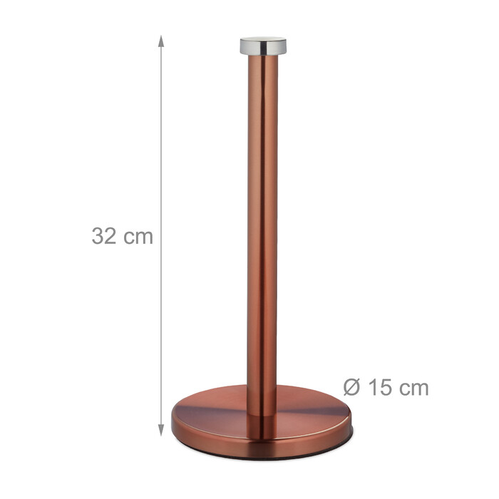Relaxdays stainless steel kitchen roll holder