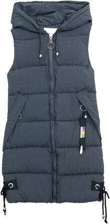 Жіноча тепла куртка Longwete з капюшоном, пухова, легка, елегантна, зимова, зелена (XXL, сіра)