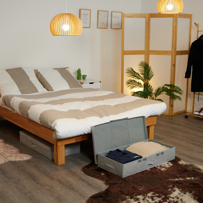 Set of 2 Under-Bed Storage Boxes with Lid