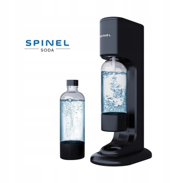 Сифонізатор для води Spinel Soda BubbleON, чорний + 2 пляшки
