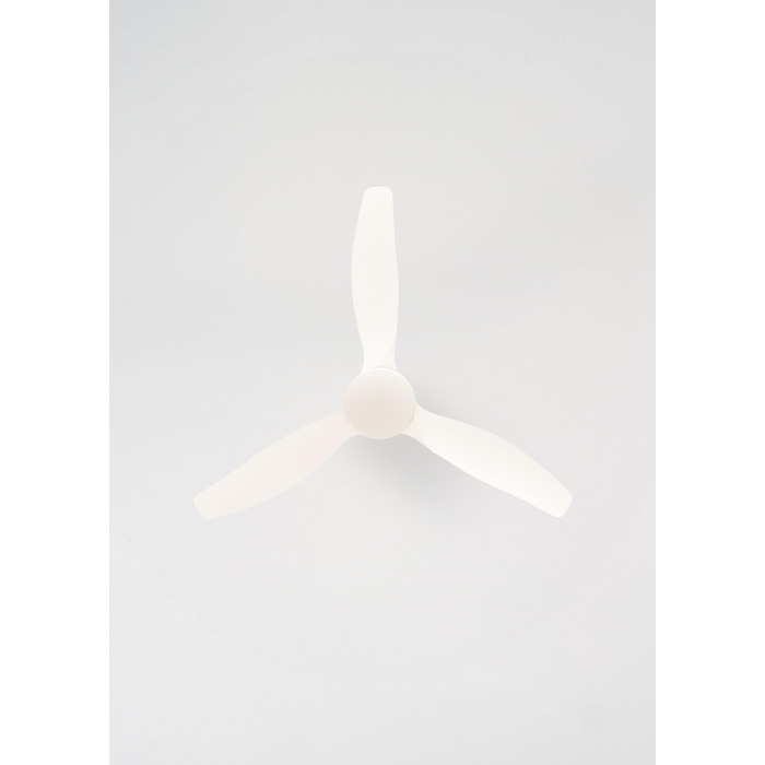 Вентилятор стельовий WINDCALM ABS з підсвічуванням, білий, з пультом, 40W, Ø112cm, 6 швидкостей, 3 режими LED, таймер, літньо-зимовий режим