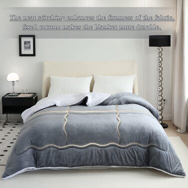 Плед CHOSHOME: теплий фланелевий плед з мікрофібри, Sherpa, двосторонній, 130x150 см