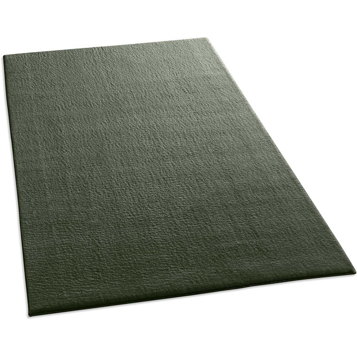 Килимок для ванної Taracarpet Fiona, 50x80 см, темно-зелений, антиковзаючий, миючий, для ванної кімнати