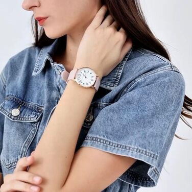 Жіночий аналоговий кварцовий годинник Flache з датою, шкіряним/силіконовим ремінцем, 39 мм, колір корпусу: білий