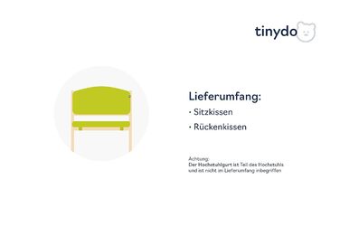 Подушка Tinydo® для стільчика Stokke Tripp Trapp, темно-синя, сидіння з XXL-амортизацією, протиковзна, аксесуар для дитячого стільчика