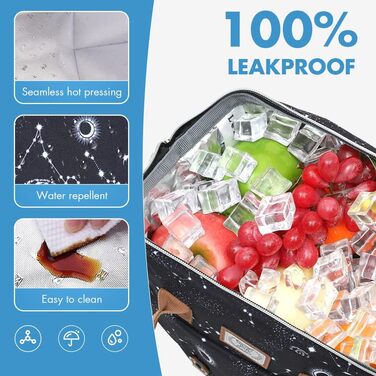 Термосумка Lekesky для жінок: ізольована ланч-бокс (11л, Астрономія)