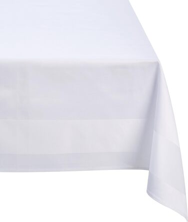Fleuresse Damask Tablecloth, white, 130 x 250 cm