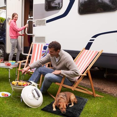 Водонепроникний килимок для собак Pawsse - зручний для подорожей, авто, кемпінгу (127 x 70 см, сірий)